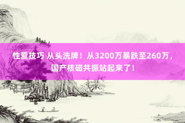 性爱技巧 从头洗牌！从3200万暴跌至260万，国产核磁共振站起来了！