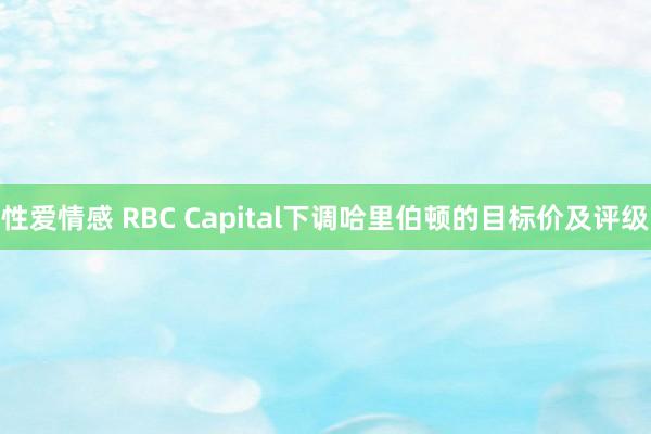 性爱情感 RBC Capital下调哈里伯顿的目标价及评级