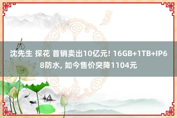 沈先生 探花 首销卖出10亿元! 16GB+1TB+IP68防水， 如今售价突降1104元