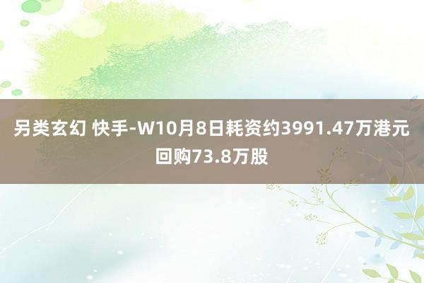 另类玄幻 快手-W10月8日耗资约3991.47万港元回购73.8万股