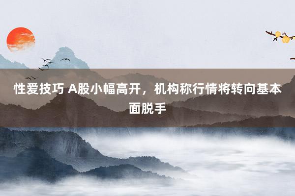 性爱技巧 A股小幅高开，机构称行情将转向基本面脱手