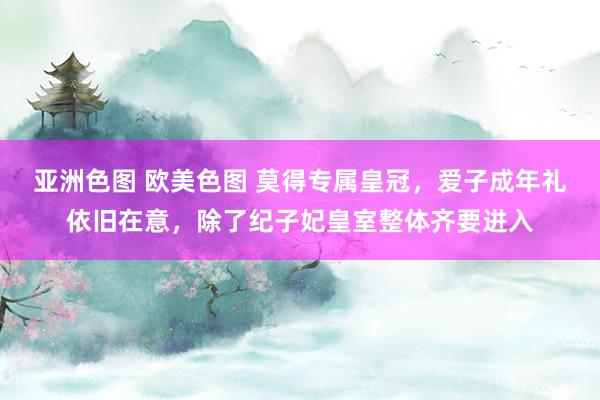 亚洲色图 欧美色图 莫得专属皇冠，爱子成年礼依旧在意，除了纪子妃皇室整体齐要进入