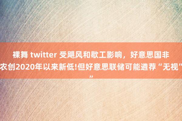 裸舞 twitter 受飓风和歇工影响，好意思国非农创2020年以来新低!但好意思联储可能遴荐“无视”