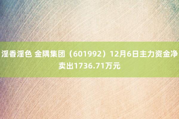 淫香淫色 金隅集团（601992）12月6日主力资金净卖出1736.71万元