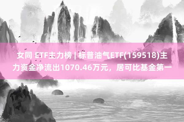 女同 ETF主力榜 | 标普油气ETF(159518)主力资金净流出1070.46万元，居可比基金第一