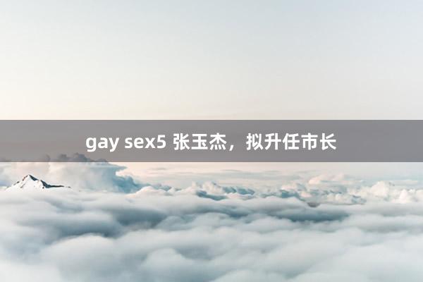 gay sex5 张玉杰，拟升任市长